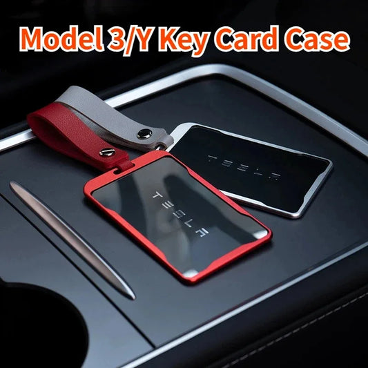 Tesla Key Card Protector Case - Aluminum Alloy Frame for Model 3/Y Key Card Cover