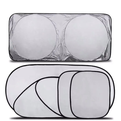 Car Sunshade Windshield Covers 6-Piece Set - UV Protection & Snow Shield