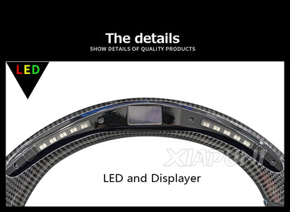Tesla Model 3 Y LED Steering Wheel - Carbon Fiber Custom Racing Wheel