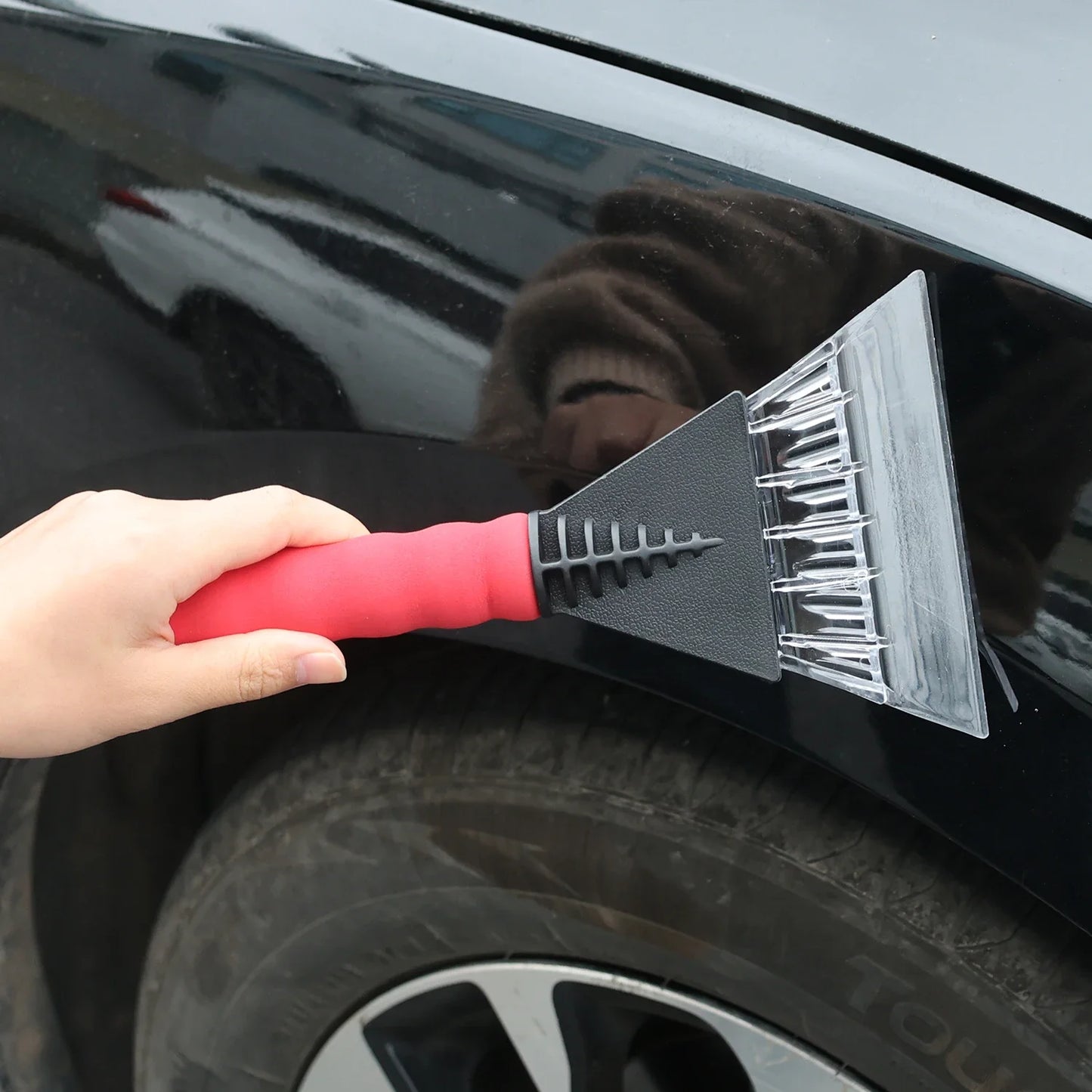 Car Ice Scraper Windshield - Quick Clean Glass Snow Remover Tool