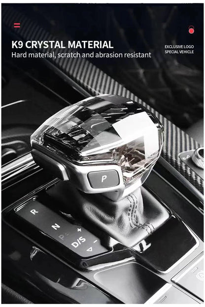 Audi Crystal Gear Shift Head Cover - Type A RS Logo for A4 A5 A6 A7