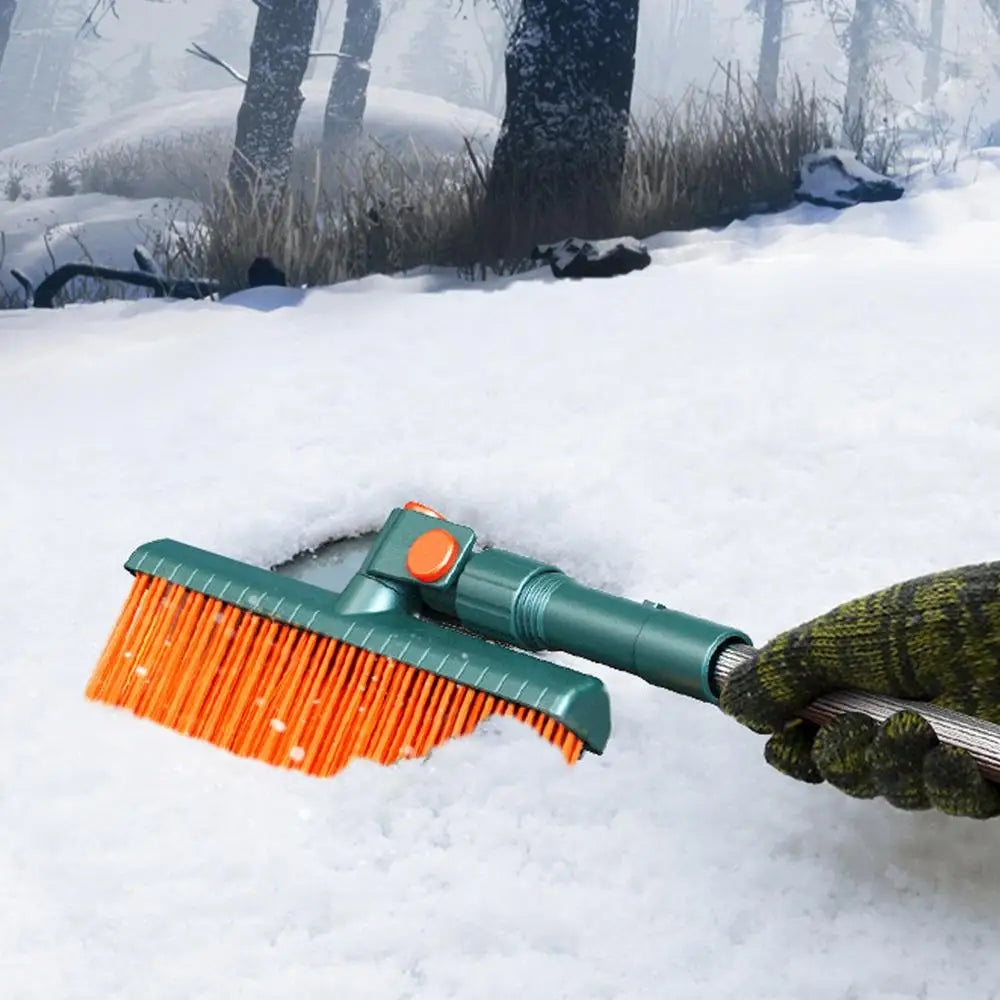 4-in-1 Car Snow Ice Scraper - Extensible Rotatable Multi-Function Tool