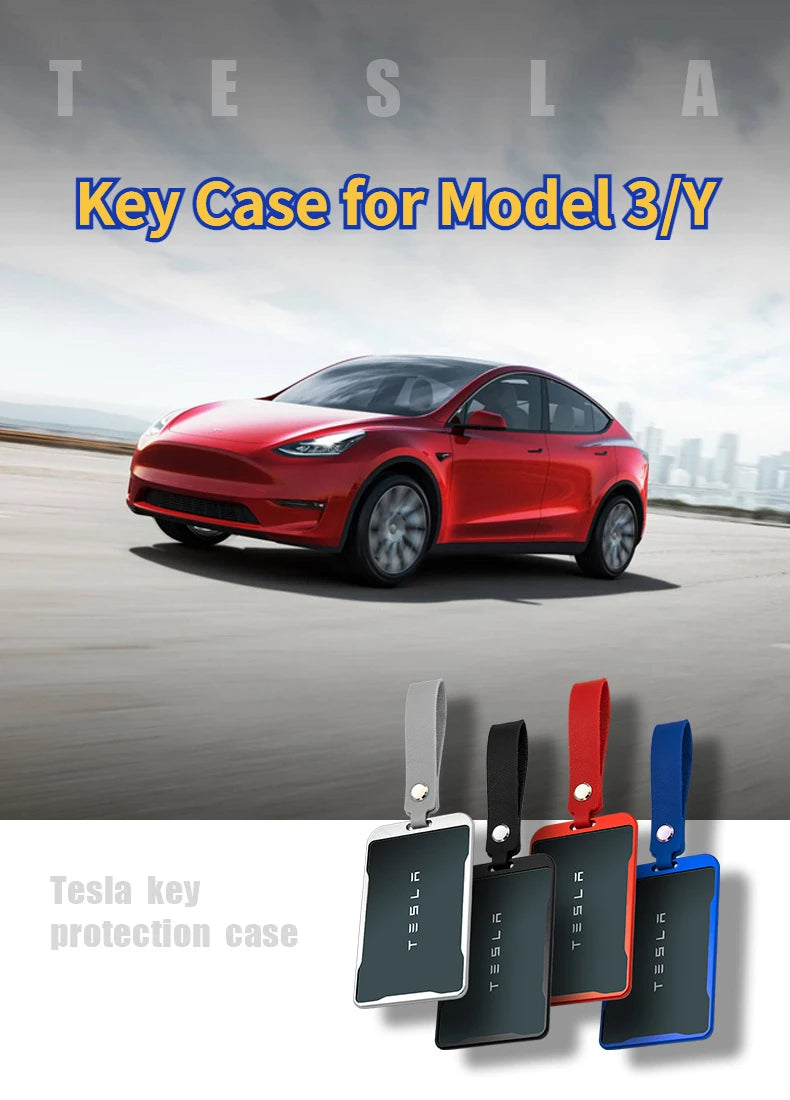 Tesla Key Card Protector Case - Aluminum Alloy Frame for Model 3/Y Key Card Cover