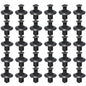 8mm Plastic Rivets Fasteners - Car Bumper Fender Clips 30PCS Black