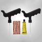 Car Tire Repair Tool Kit - 8 Piece Set with Rubber Strips