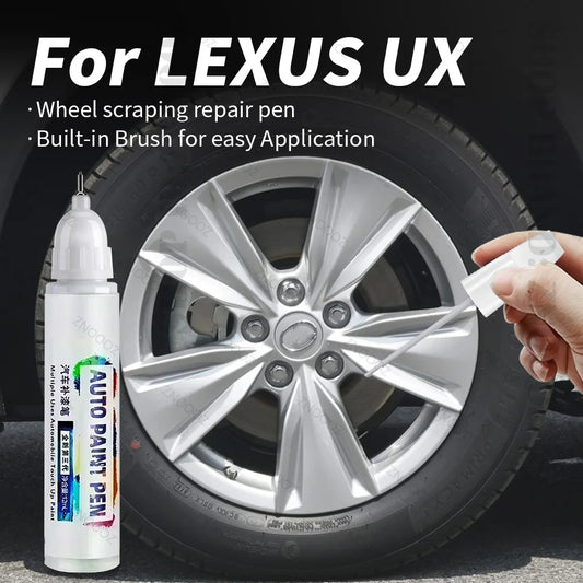 Lexus UX Touch Up Paint & Wheel Repair Kit - Quick Scratch Repair Silver/Black