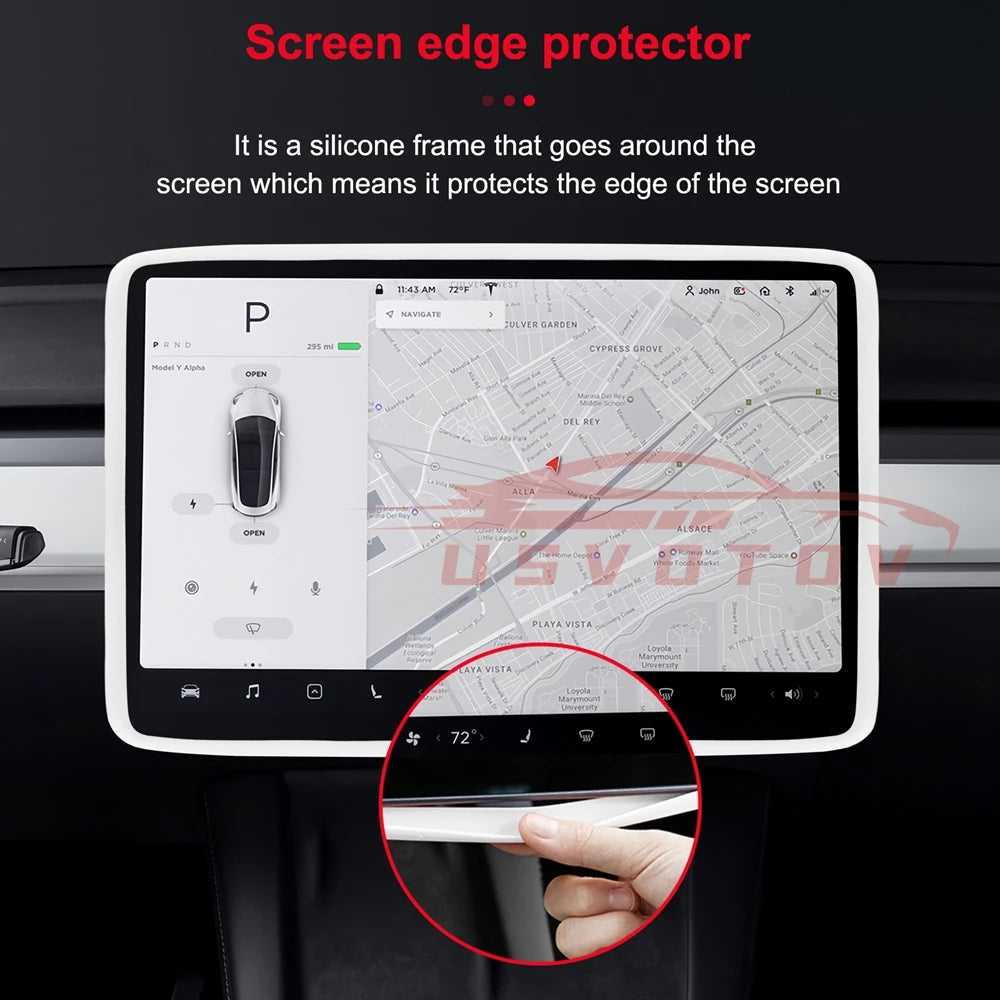 Tesla Model 3 Y Highland Screen Protector Frame - Display Cover