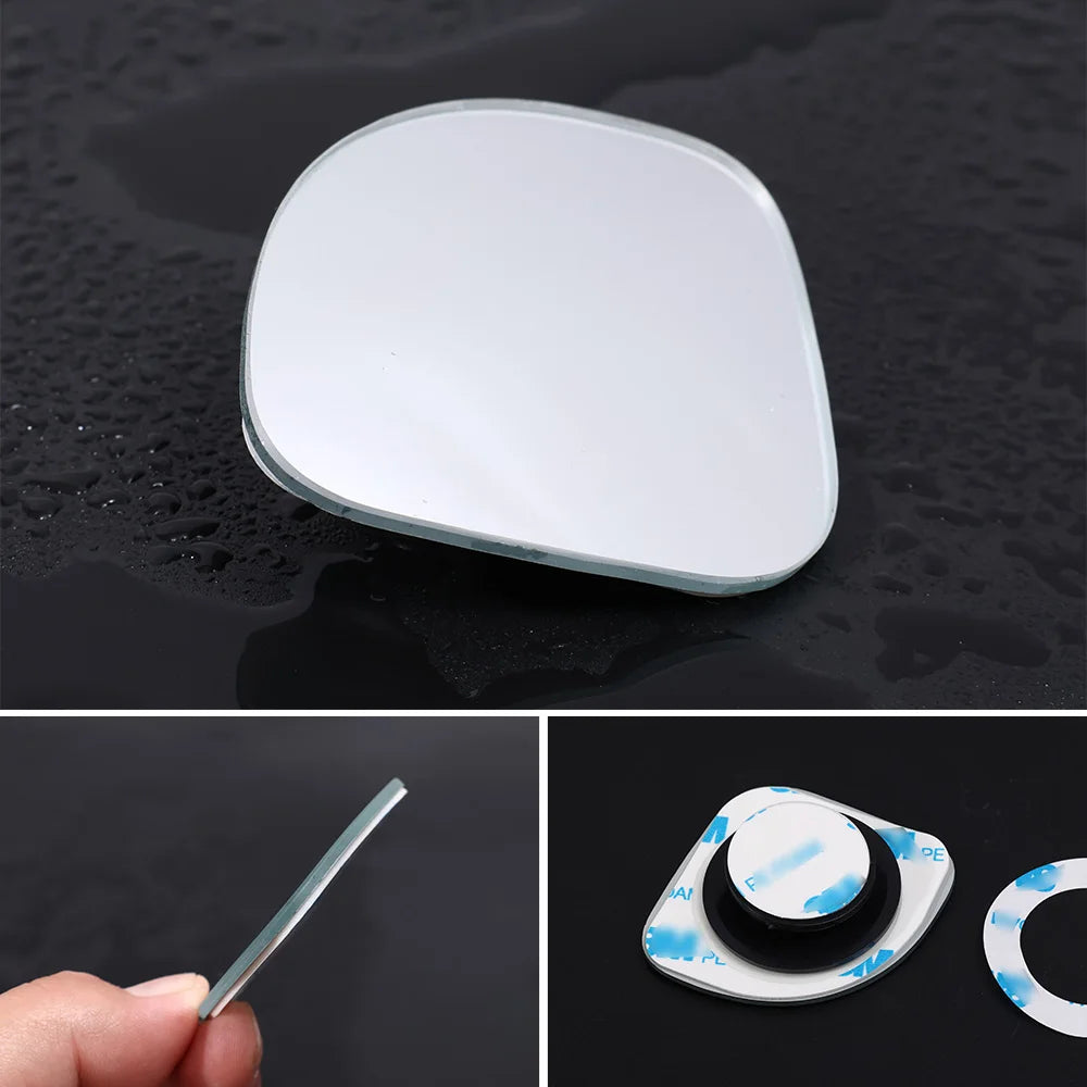 Car Blind Spot Mirrors - Frameless Wide Angle 2pcs Set