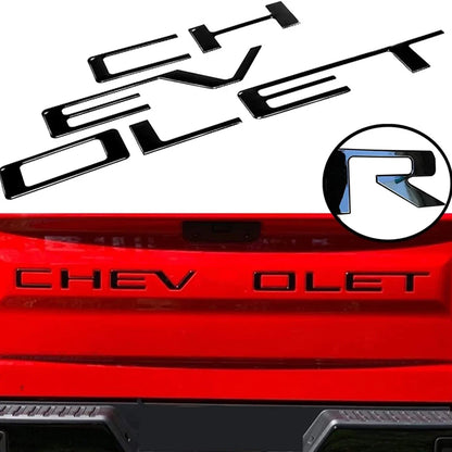 Chevrolet Silverado Tailgate Letters - 3D ABS Inserts 2019-2022
