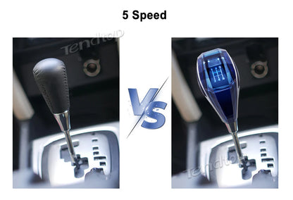 Universal Crystal LED Gear Shift Knob - 5 Speed with Lights
