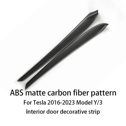 Tesla Model 3 Y Dashboard Trim Strip - Carbon Fiber ABS ABS matte carbon