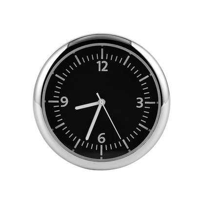 Mini Luminous Car Dashboard Clock - Digital Quartz Stick-On Watch