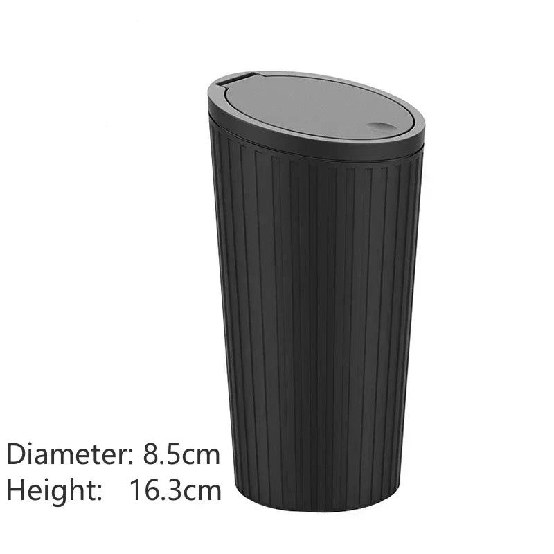 Car Trash Bin Mini - Auto Interior Garbage Container Storage Box