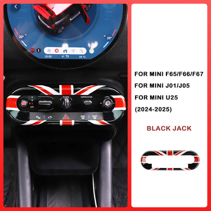 Car Central Control Button Frame Sticker - Mini Countryman 2024-2025