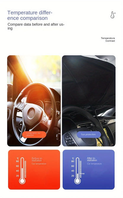 Car Windshield Sunshade - Premium UV Protection Sun Visor