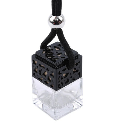 Car Air Freshener Perfume Bottle Pendant - Essential Oils Glass