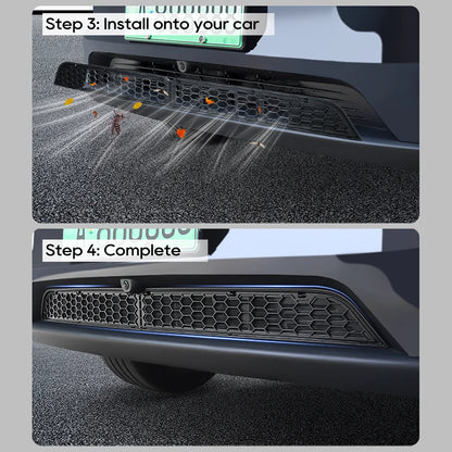 Tesla Model Y Bumper Grille Cover 2020-2025 Anti Insect Dust Protection Kit