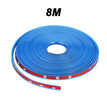 Car Wheel Rim Protector Strip 8M - Tire Guard Decorative Rubber Molding