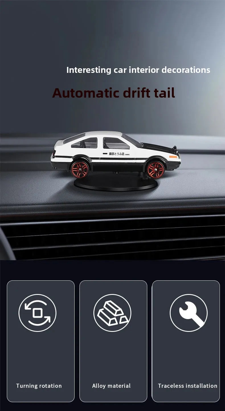 Car Drift Tail Swing Rotating Ornament - Center Console Decoration
