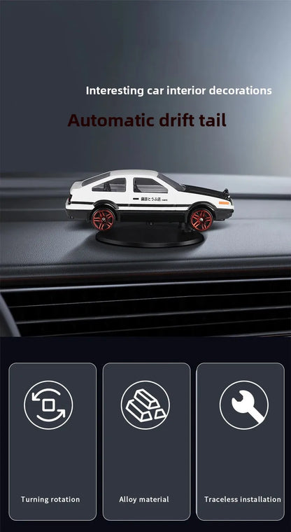 Car Drift Tail Swing Rotating Ornament - Center Console Decoration