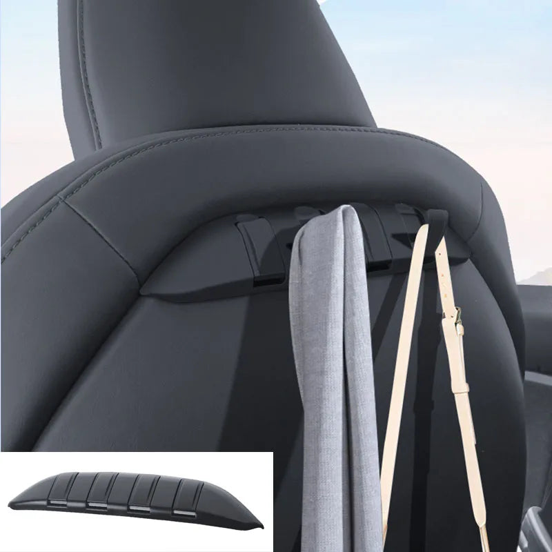 Tesla Model 3 Y Seat Hidden Hooks - Purse Bag Hanger Headrest Bracket
