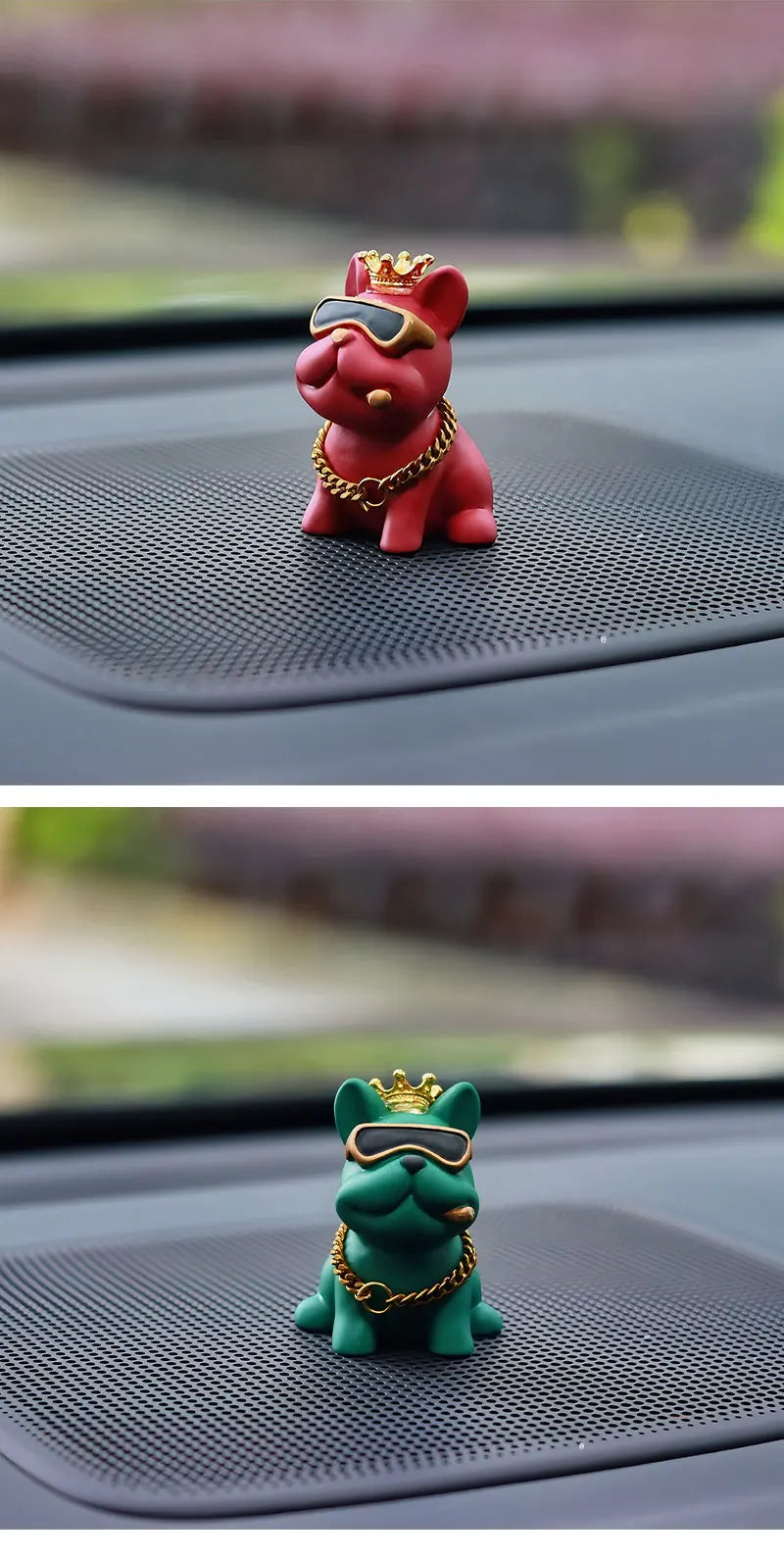 Resin Bully Dog Car Interior Decoration - Center Console Ornament