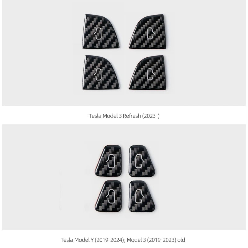 Tesla Model Y Juniper Model 3 Highland Carbon Door Switch Trim