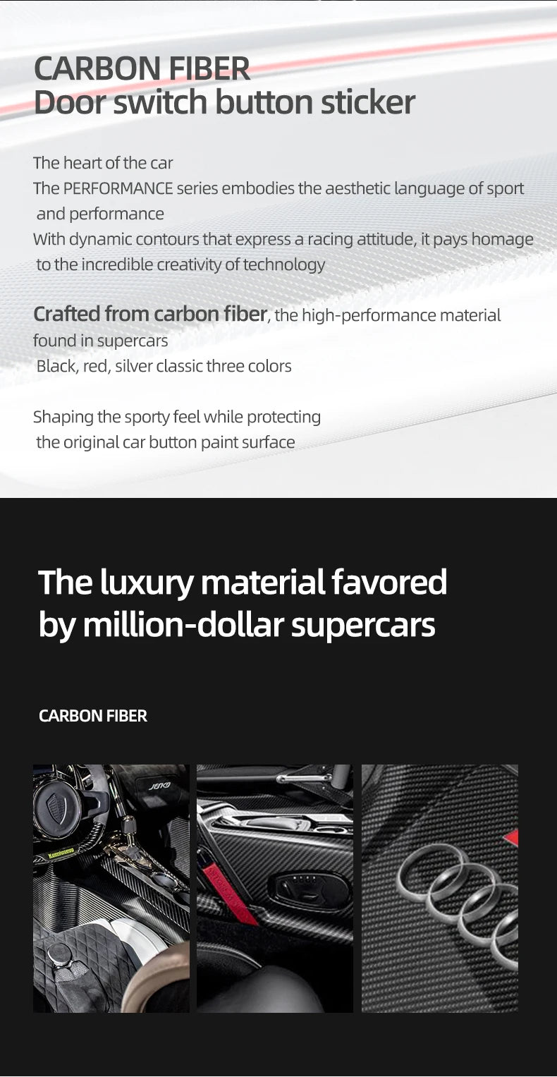 Tesla Model Y Juniper Model 3 Highland Carbon Door Switch Trim