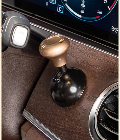 Ford One-Click Car Start Retro Joystick Cover - Silver Metal Protective