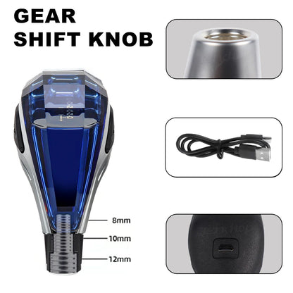Universal Crystal LED Gear Shift Knob - 5 Speed with Lights