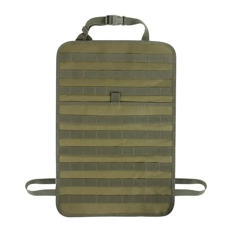 Car Rear Seat Back Storage Bag - Tactical MOLLE Trunk Organizer Multi Hanging Strap