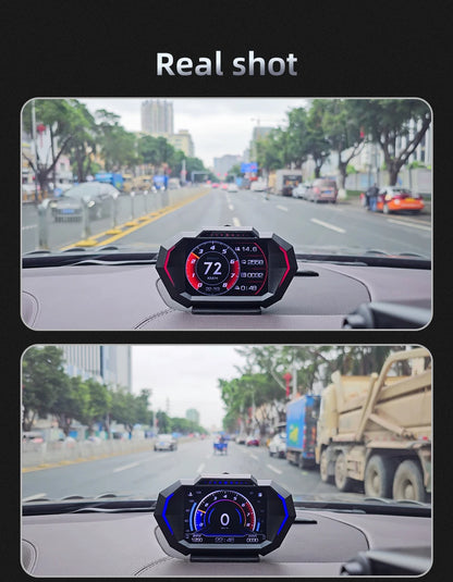 Car HUD Display OBD GPS P24 Digital Speedometer Dashboard Computer
