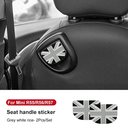 Mini Cooper Leather Rear Seat Handle Cover - R56 R55 F56 F57 Decal