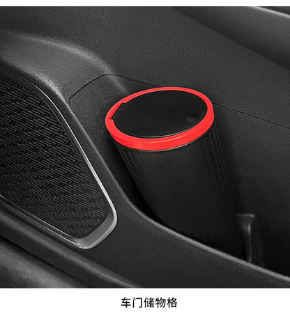 Car Trash Bin Mini - Auto Interior Garbage Container Storage Box