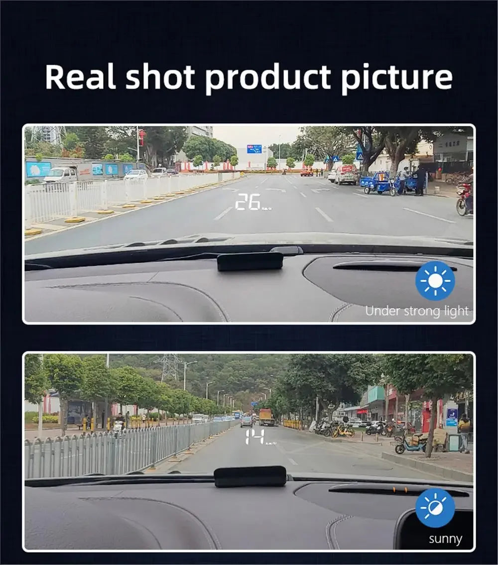 HUD Head Up Display M3 OBD2 GPS Car Speedometer Projector