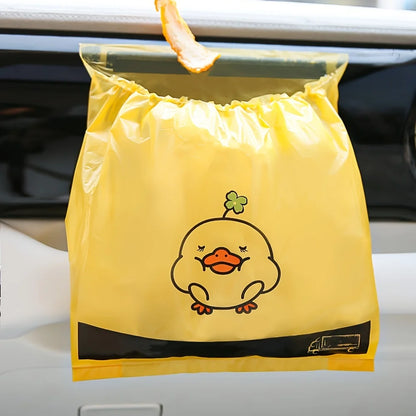 Adhesive Car Trash Bags 15PCS - Disposable Interior Hanging Garbage Bin