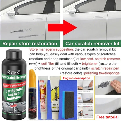 Car Scratch Remover & Paint Care Tool - Auto Swirl Repair Polishing Compound