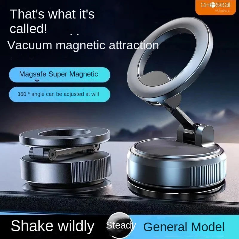 Foldable Vacuum Magnetic Car Phone Holder 2025 - Suction Cup Navigation Mount
