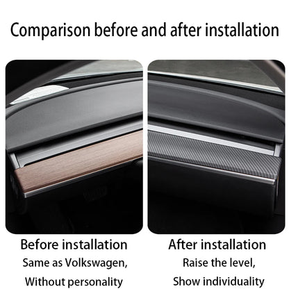 Tesla Model 3 Y Dashboard Trim Strip - Carbon Fiber ABS