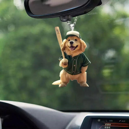 2D Acrylic Car Pendant - Rearview Mirror Hanging Ornament Dog/Cat