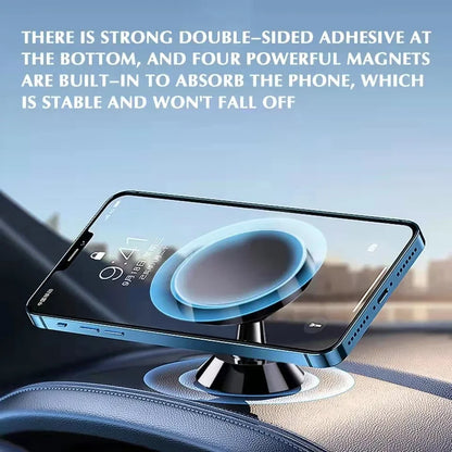 Magnetic Car Phone Holder - Universal Mount for iPhone Samsung GPS Support