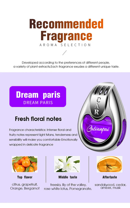 Car Air Freshener Vent Diffuser - Long-lasting Aromatherapy Pendant