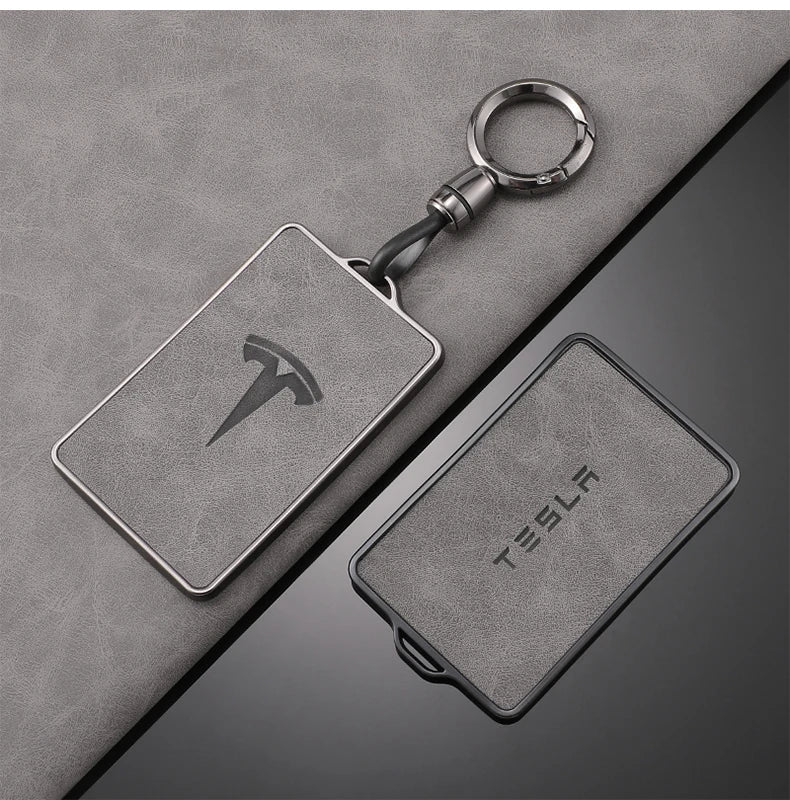 Tesla Key Case TPU Leather - NFC Key Fob Cover Model 3 S X Y
