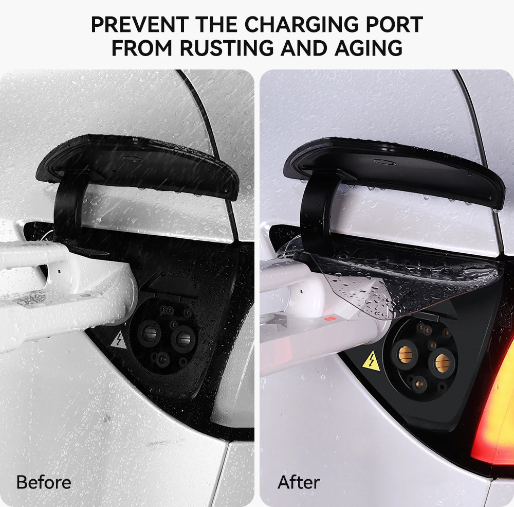 Tesla Model 3/Y Highland Juniper Charger Port Cover - Rainproof Dustproof Protection