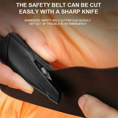 Premium Car Emergency Keychain Hammer - Alloy Glass Breaker & Seatbelt Cutter Multi-Function Rescue Tool