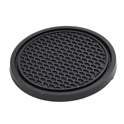 Premium Car Cup Holder Coasters 2-Pack - Anti-Slip Silicone Insert Pads for Vehicle Interior Protection