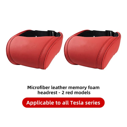KJOY Car Headrest Neck Pillow Memory Foam - Tesla Model 3/Y/X