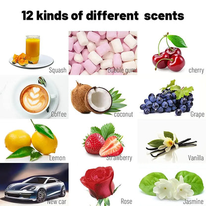 Car Air Freshener Bubble Gum Scent - Organic Odor Eliminator