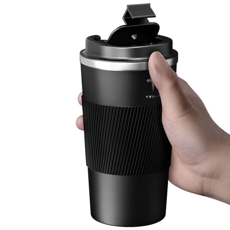 Tesla Stainless Steel Thermal Mug - Coffee Cup for Model 3/S/X/Y Cybertruck