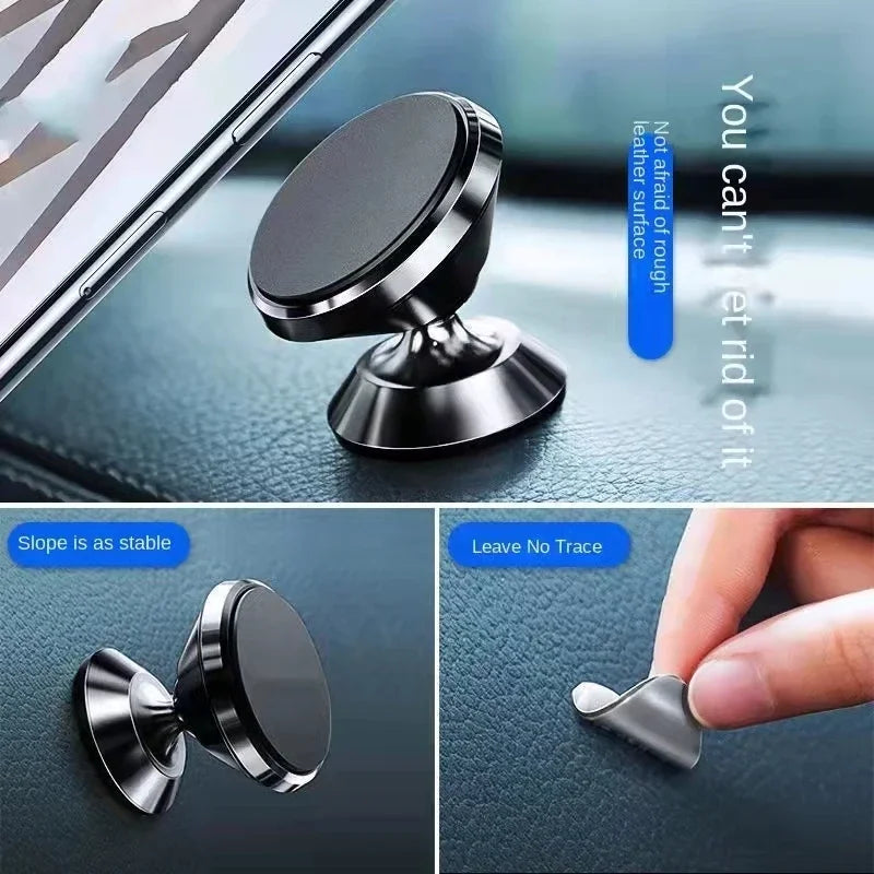Magnetic Car Phone Holder - Universal Mount for iPhone Samsung GPS Support